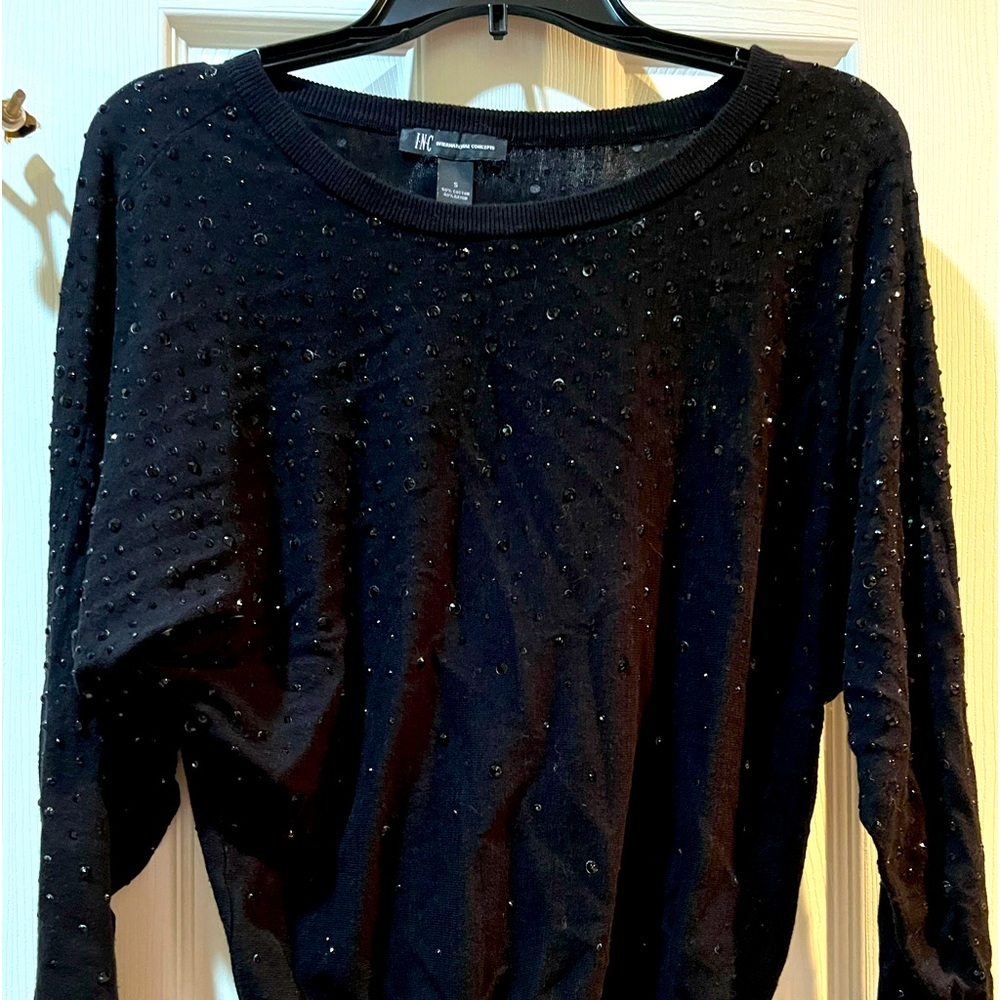 Gorgeous INC Black Stoned Sweater
